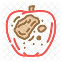 Apple Rotten Food Icon