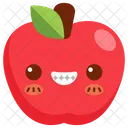 Apple Fruit Face Icon