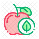 Apple Fruit Leaf Icon