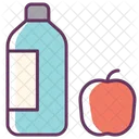 Apple Milk Bottle Icon