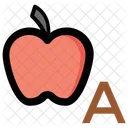 Alphabet Apple Kindergarten Icon