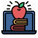 사과 교육 도서 아이콘