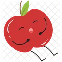 Apple Fruit Sticker Cute Icon