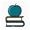 Apple and book  Icon