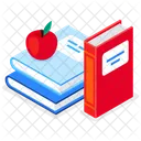 Apple And Books Icon