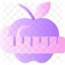 Apple and measuring tape  Icon