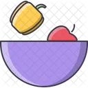 Pepper Apple Plate Icon