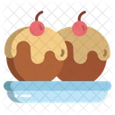 사과 케이크 케이크 사과 파이 아이콘