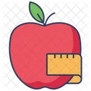 Apple Fruit Tape Measure Icon