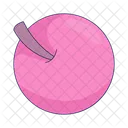 Apple Fruit Autumn Harvesting Apple Cartoon Icon