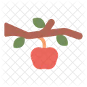 Apple Fruit Branch Icon