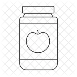 Apple in jar  Icon