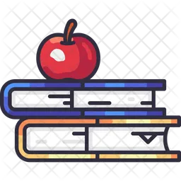 Apple In Top Of Book  Icon