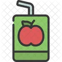 Apple Juice Juice Strow Icon