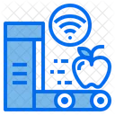 Apfel Lieferung WLAN Symbol