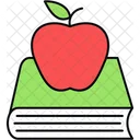 Apple on book  Icon