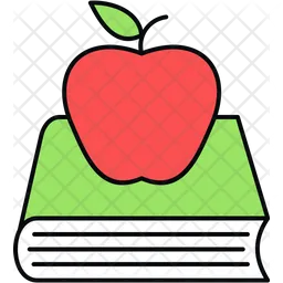 Apple on book  Icon