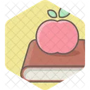 Apple on book  Icon