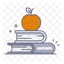 Apple on books  Icon