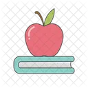 Apple on the book  Icon