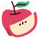 Apple Slice Apple Seeds Fruit Icon