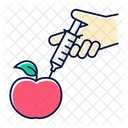 Apple With Syringe Icon