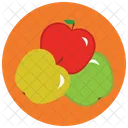 Apples Fruit Healthy Icon
