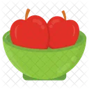 Apples Juicy Ripe Icon