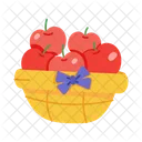 Fruit Basket Apples Basket Apples Bucket Icon
