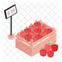 Apples Crate Apples Box Fruits Crate Icon