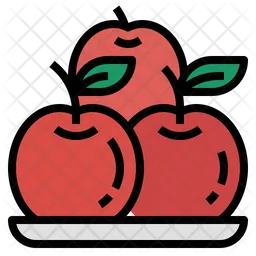 Apples Fruit  Icon