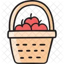 Apples Basket Harvest Icon