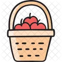 Apples Basket Harvest Icon