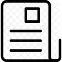 申請書、手紙、履歴書 アイコン
