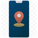 Application Smartphone Pin Icon