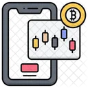 Application de trading de bitcoins  Icône