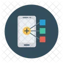 Connection Network Mobile Icon