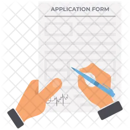 Application Form Icon - Download in Flat Style
