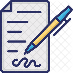 Application Form Icon - Download in Colored Outline Style