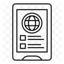 Application Form Passport Travel Icon