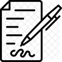 Application Form Justice Division Legal Contract Icon