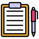 Application Form Questionnaire Exam Paper Icon