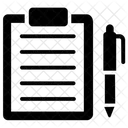 Application Form Questionnaire Exam Paper Icon