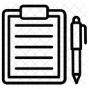 Application Form Questionnaire Exam Paper Icon