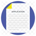 Application Form  Icon