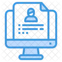 Application Online Resume Icon