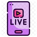 Live Streaming Application Application Smartphone Icon