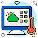 Application Meteo Previsions Meteo Temps Couvert Icône