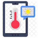 Application Meteo Mobile Previsions Mobiles Ciel Couvert Mobile Icône