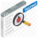 Application Testing Software Testing Bug Fixing Icon